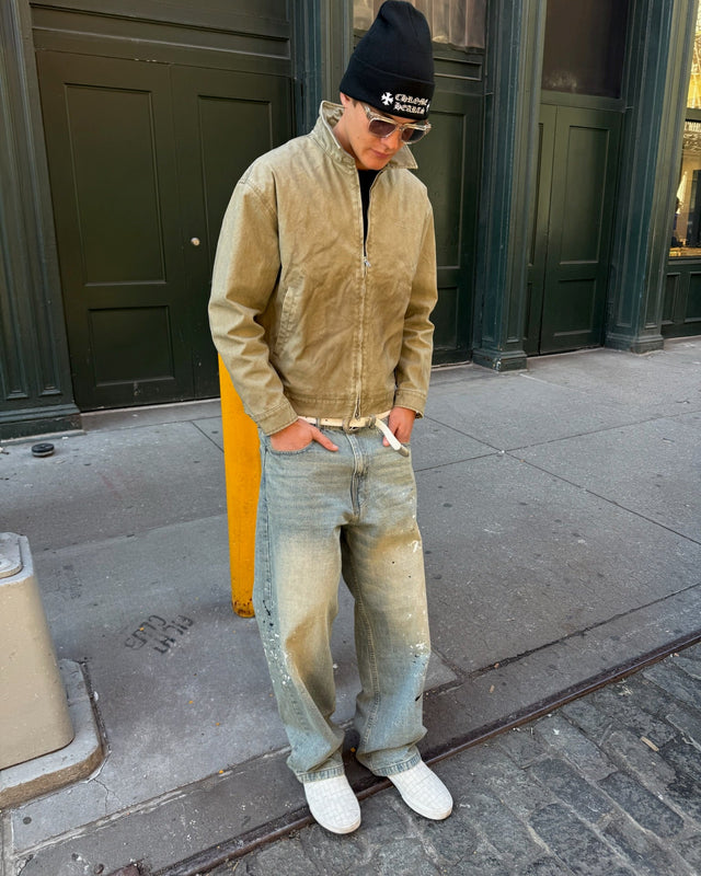 Baggy Denim Jeans Paint Splatter