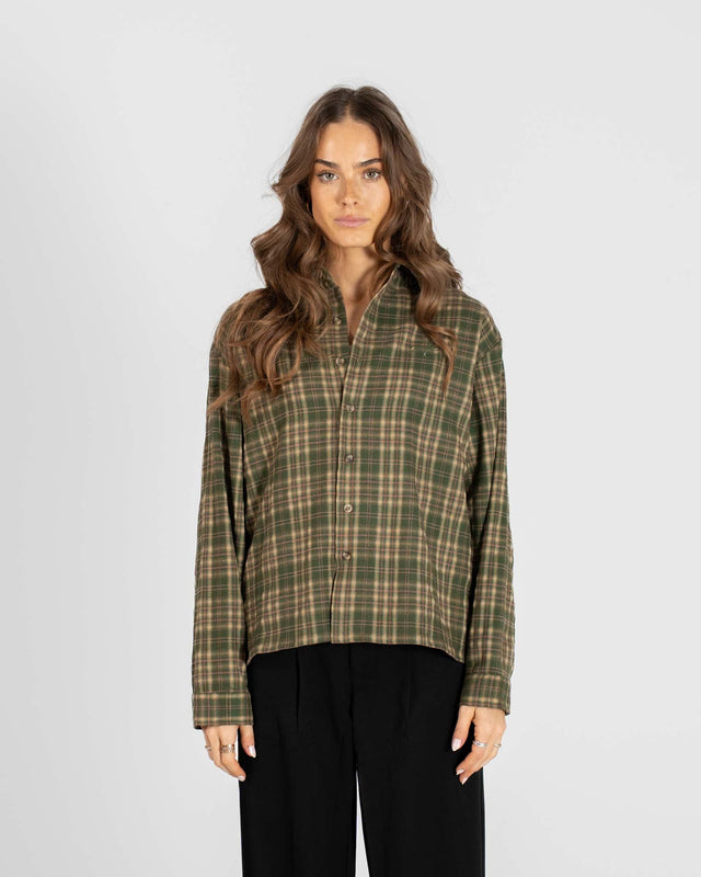 Ternet Flannel shirt Green Dame