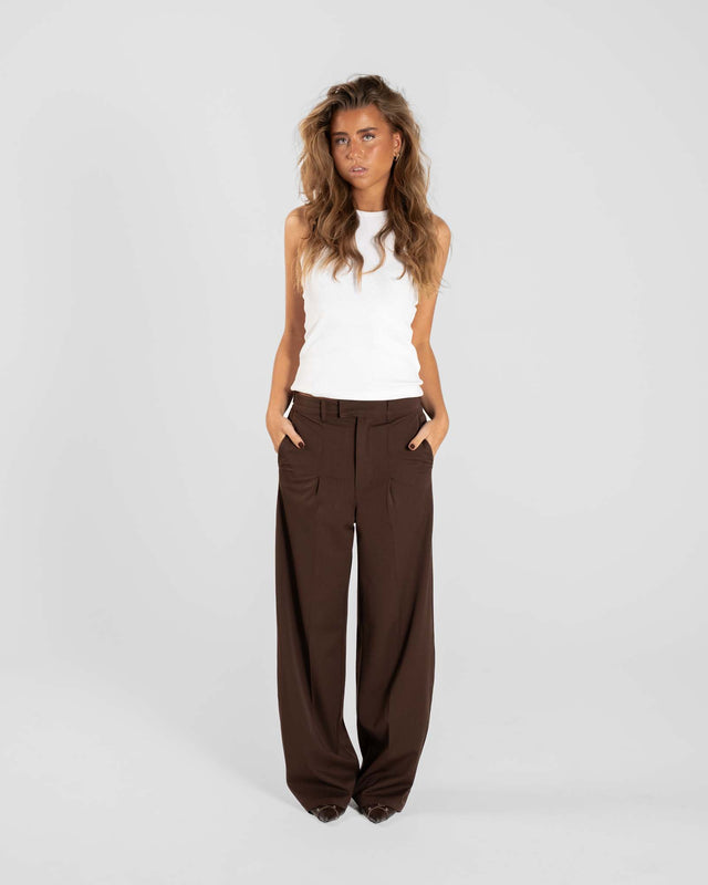 Baggy Suitpants Brown dame