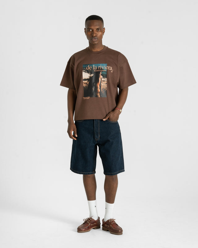 De la Riviera T-shirt Brown