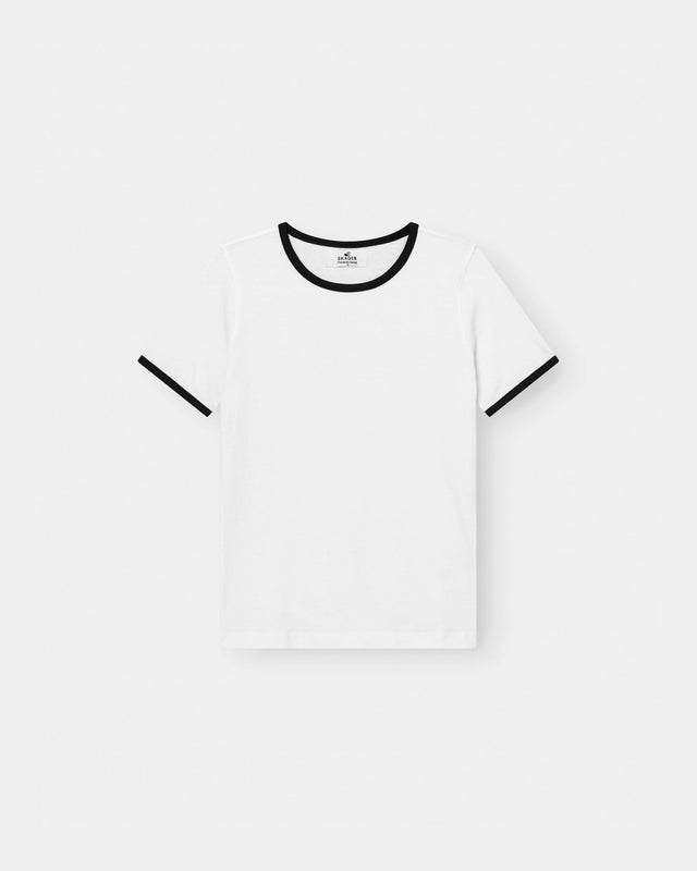 Contrast Baby Tee Hvid | Skagen - clothing.dk