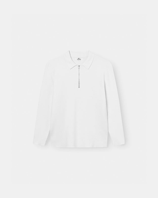Half zip polo Hvid | Skagen - clothing.dk