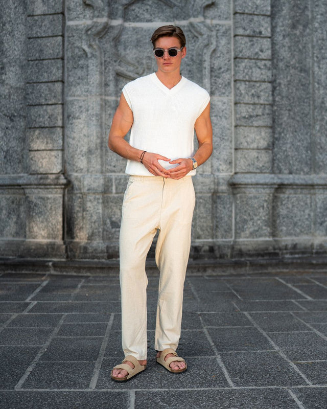 Hørbukser Beige | Skagen - clothing.dk