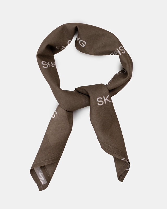 Monogram Bandana Brun | Skagen - clothing.dk