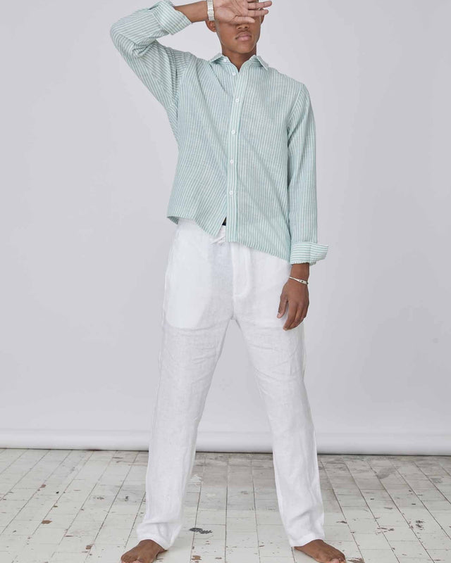 100% Hørbukser Hvid | Skagen - clothing.dk