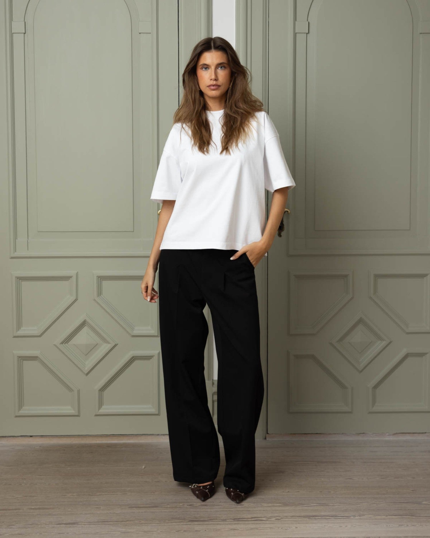 Leeres T-Shirt aus Weiß