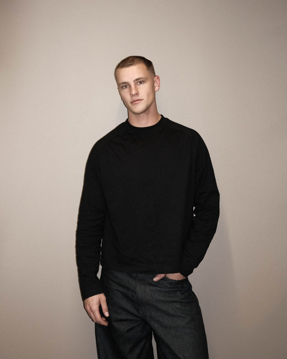 Black Friday Langarm Schwarz