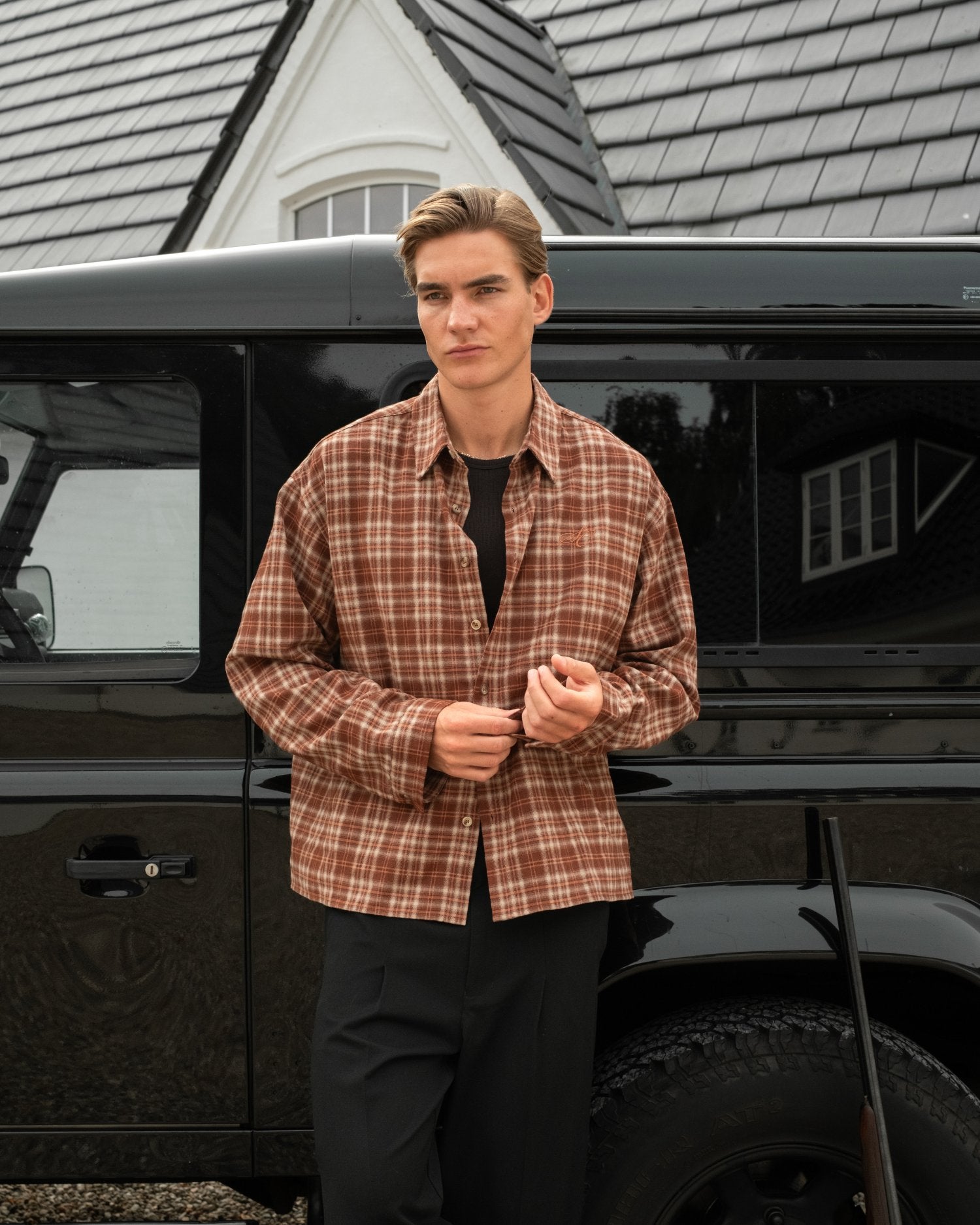 Ternet Flannel shirt bordeaux