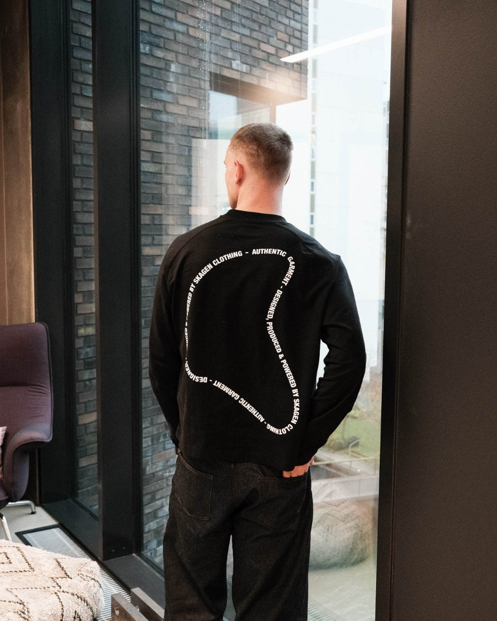 Black Friday Langarm Schwarz