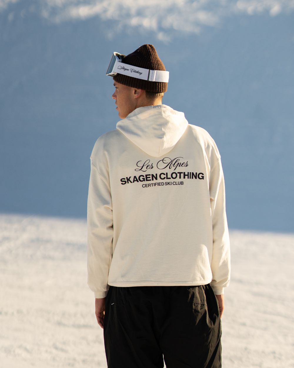 Certified Ski Club Hoodie Cream white