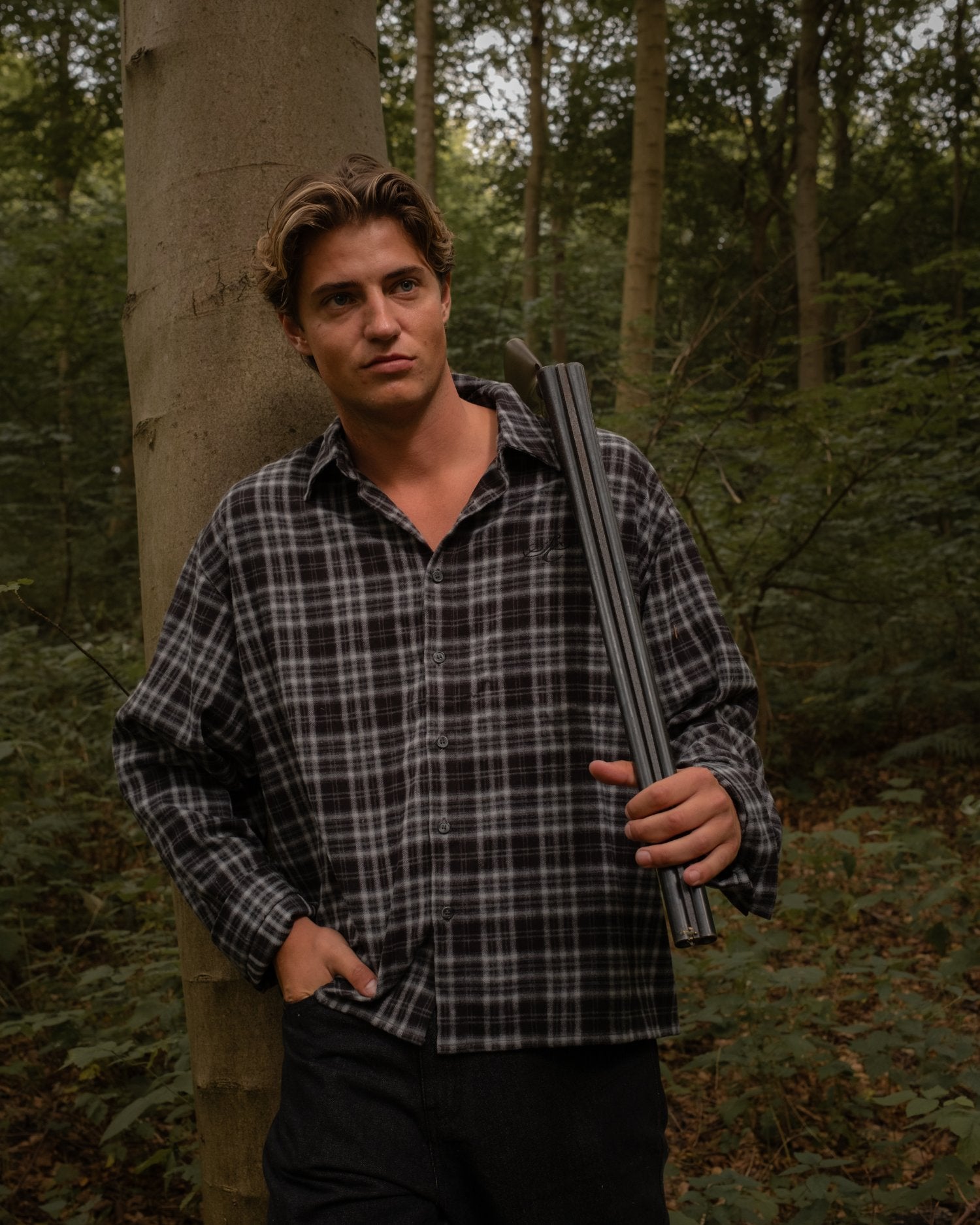 Ternet Flannel Shirt grey