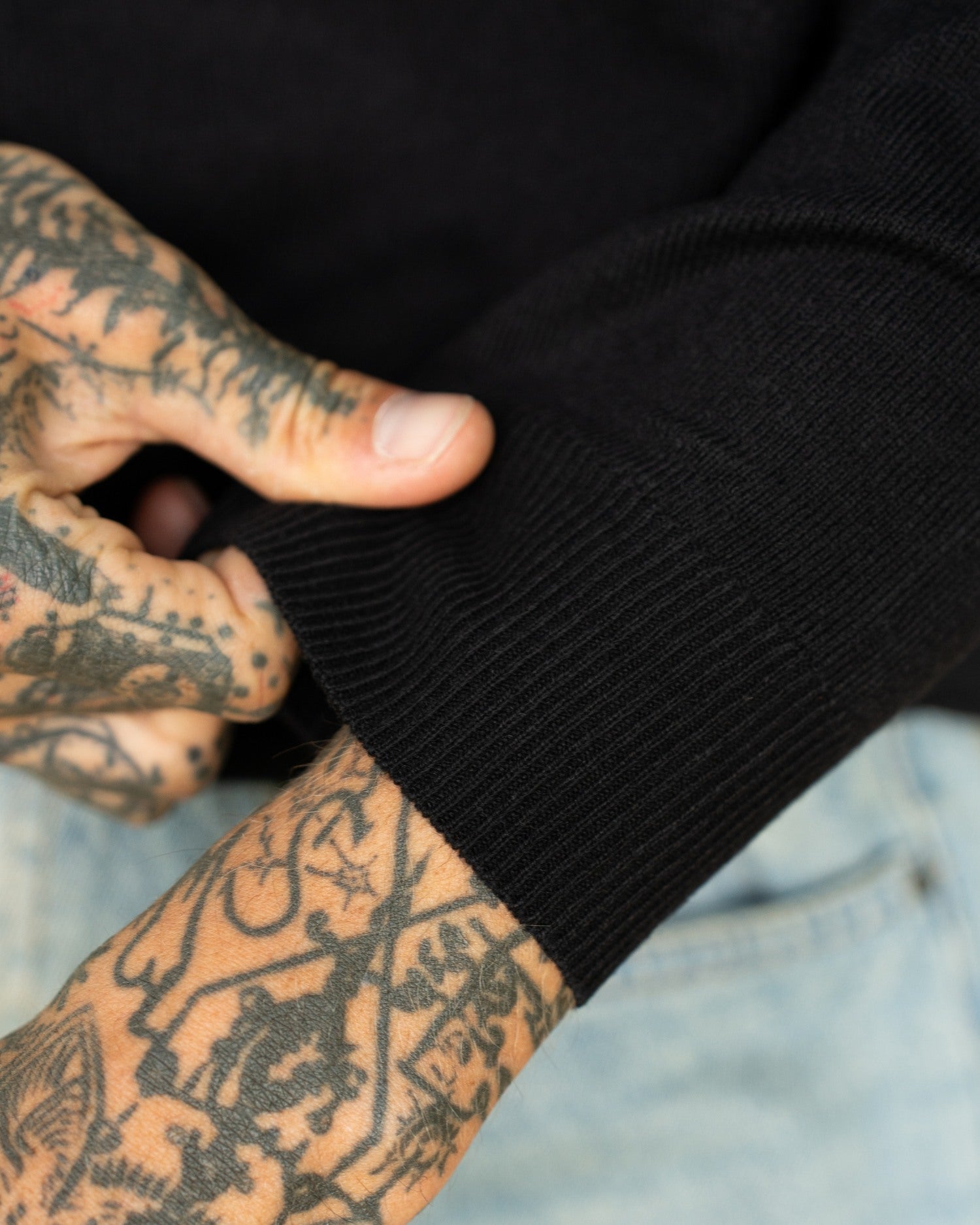 Strickpullover schwarz