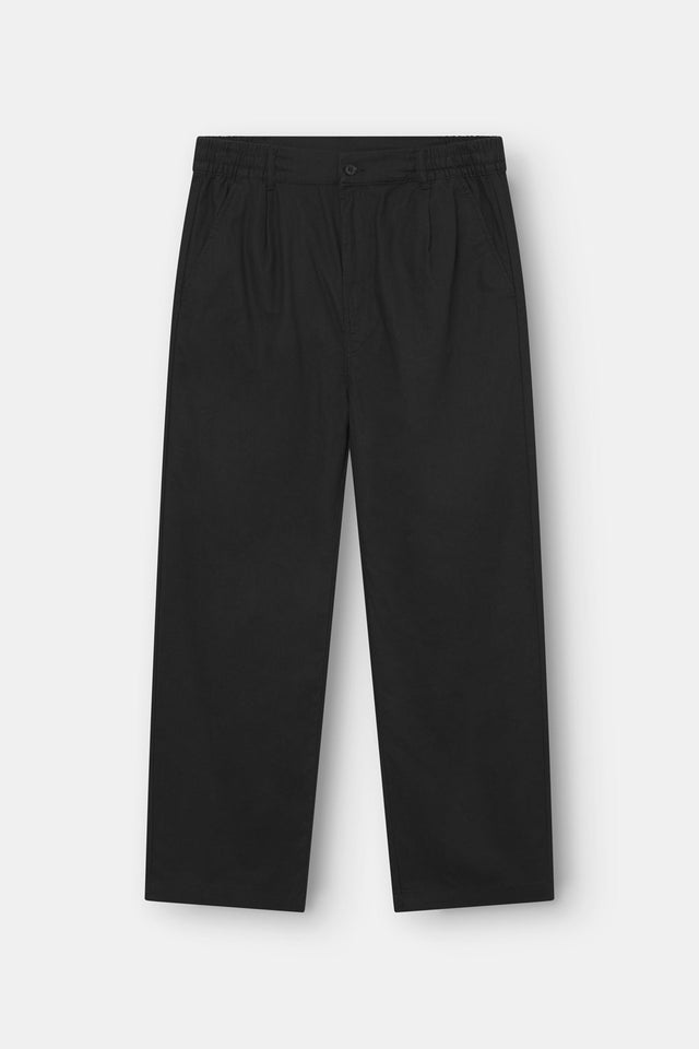 Baggy Leinenhose Schwarz