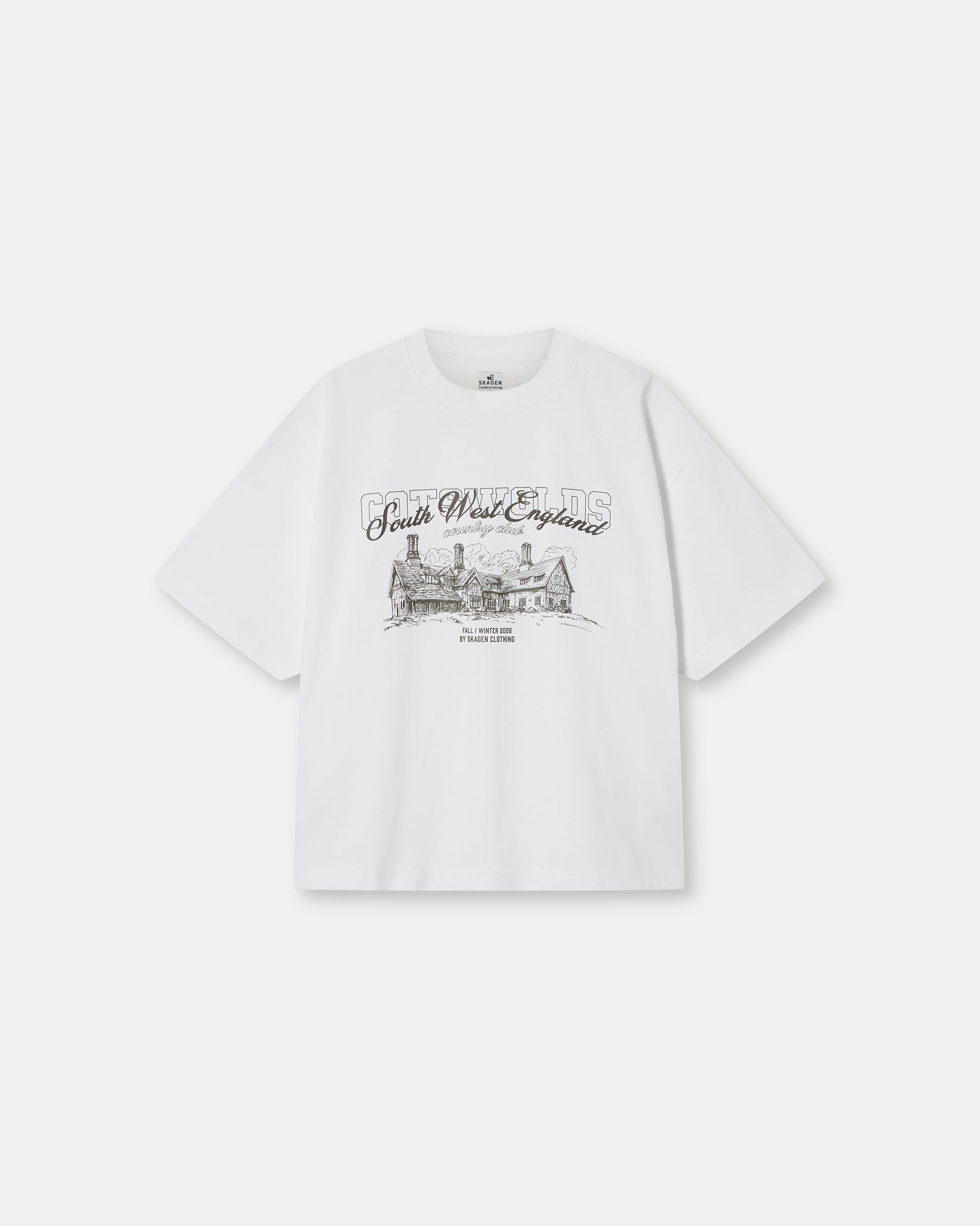 Graphic T-Shirt 'Hunting Crest' White