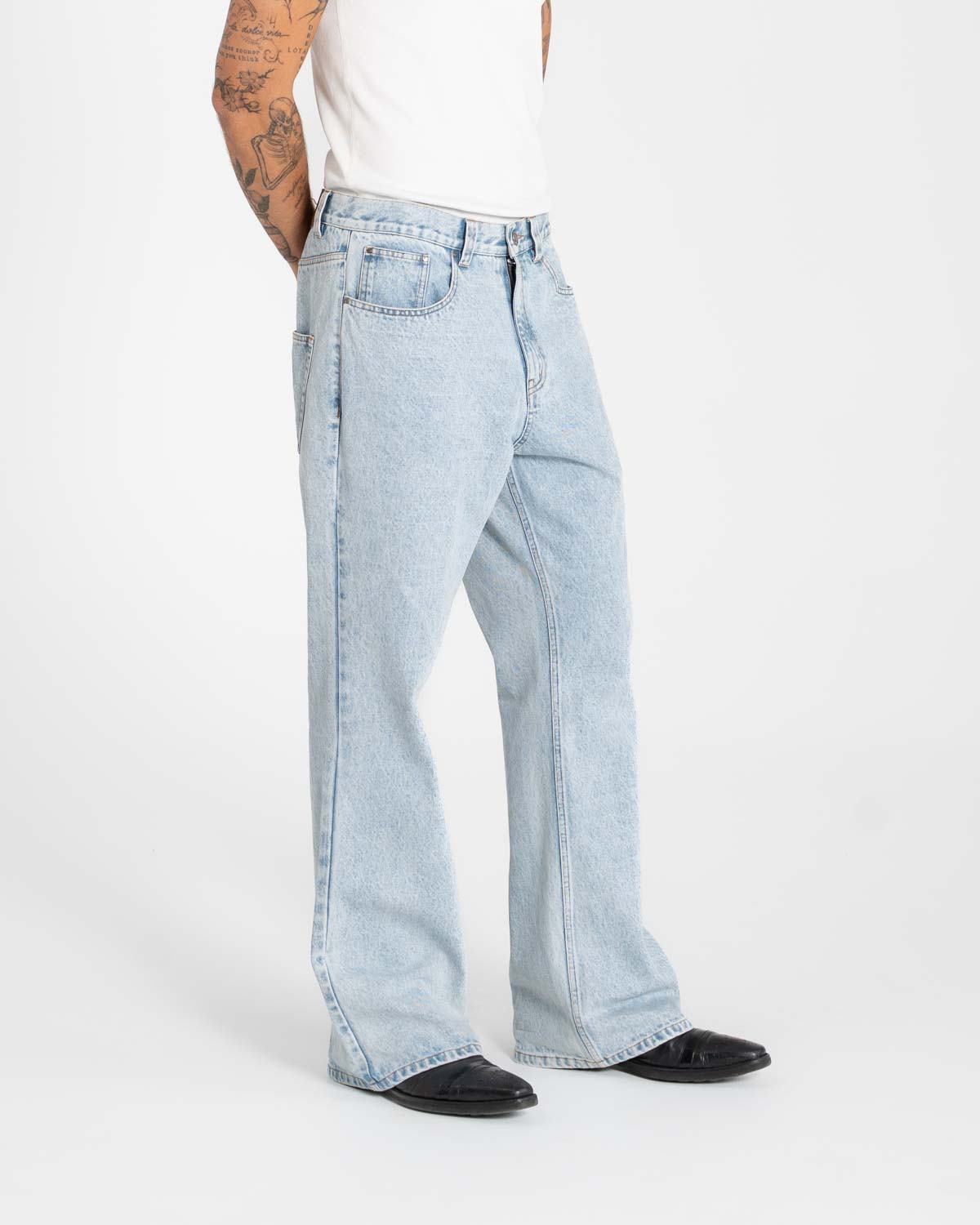 Bootcut Jeans hellblau