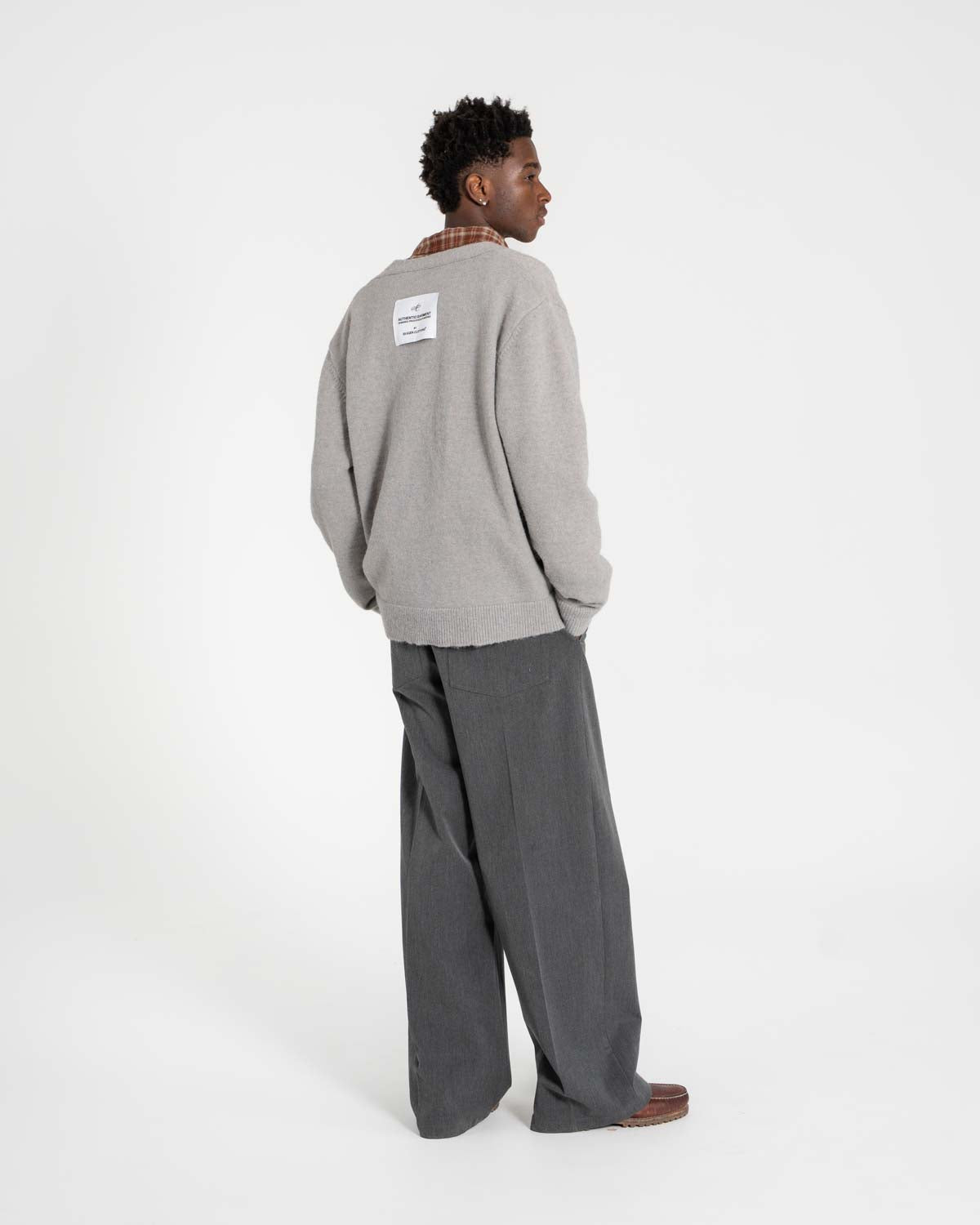 Strickjacke hellgrau