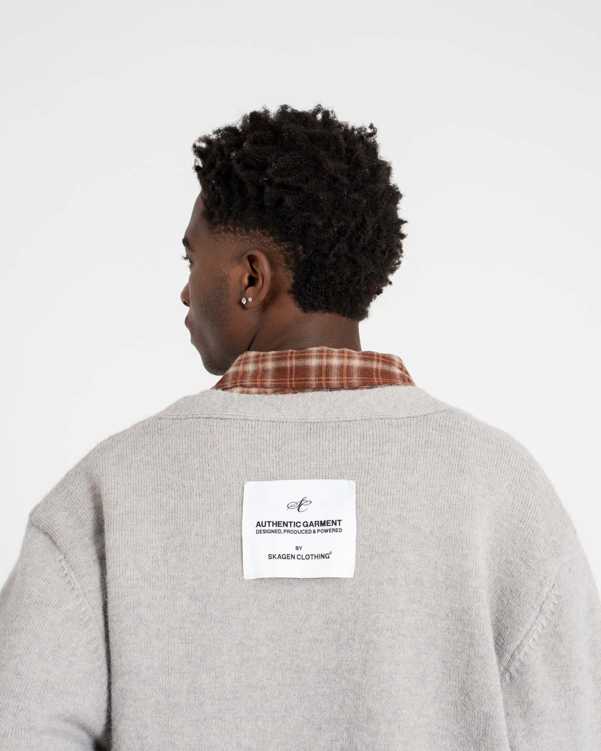 Strickjacke hellgrau