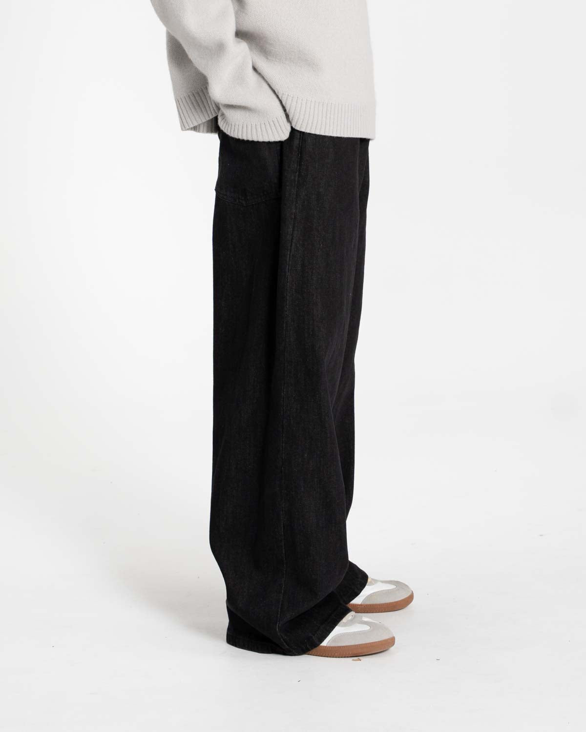 Extra Baggy Denim Jeans schwarz