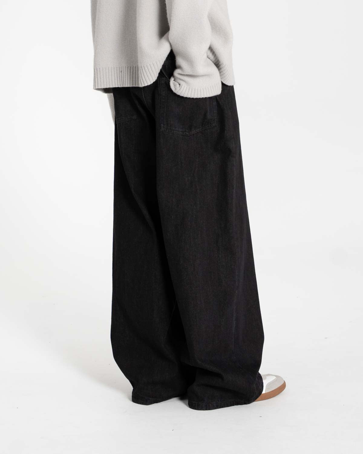 Extra Baggy Denim Jeans schwarz