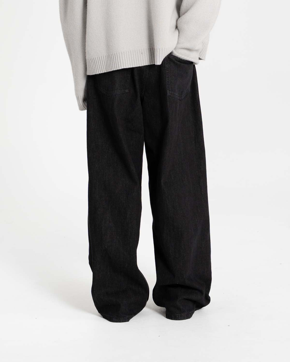 Extra Baggy Denim Jeans schwarz