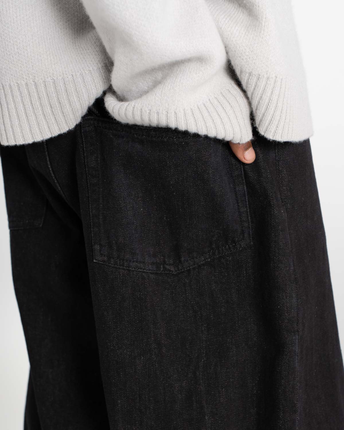 Extra Baggy Denim Jeans schwarz