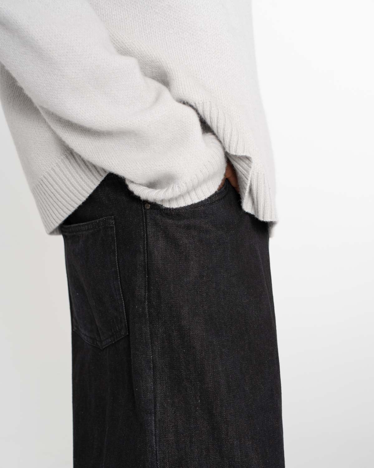 Extra Baggy Denim Jeans schwarz