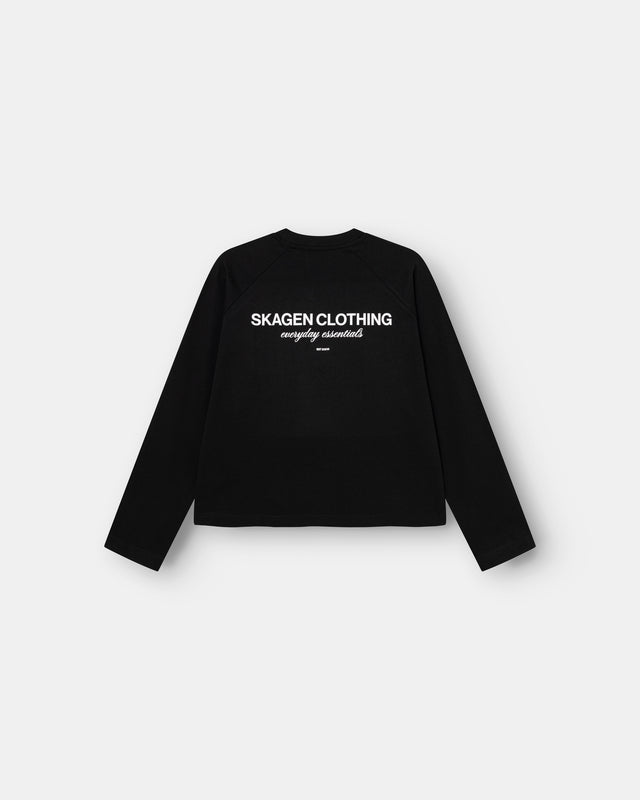 Everyday Essential Raglan Longsleeve Black
