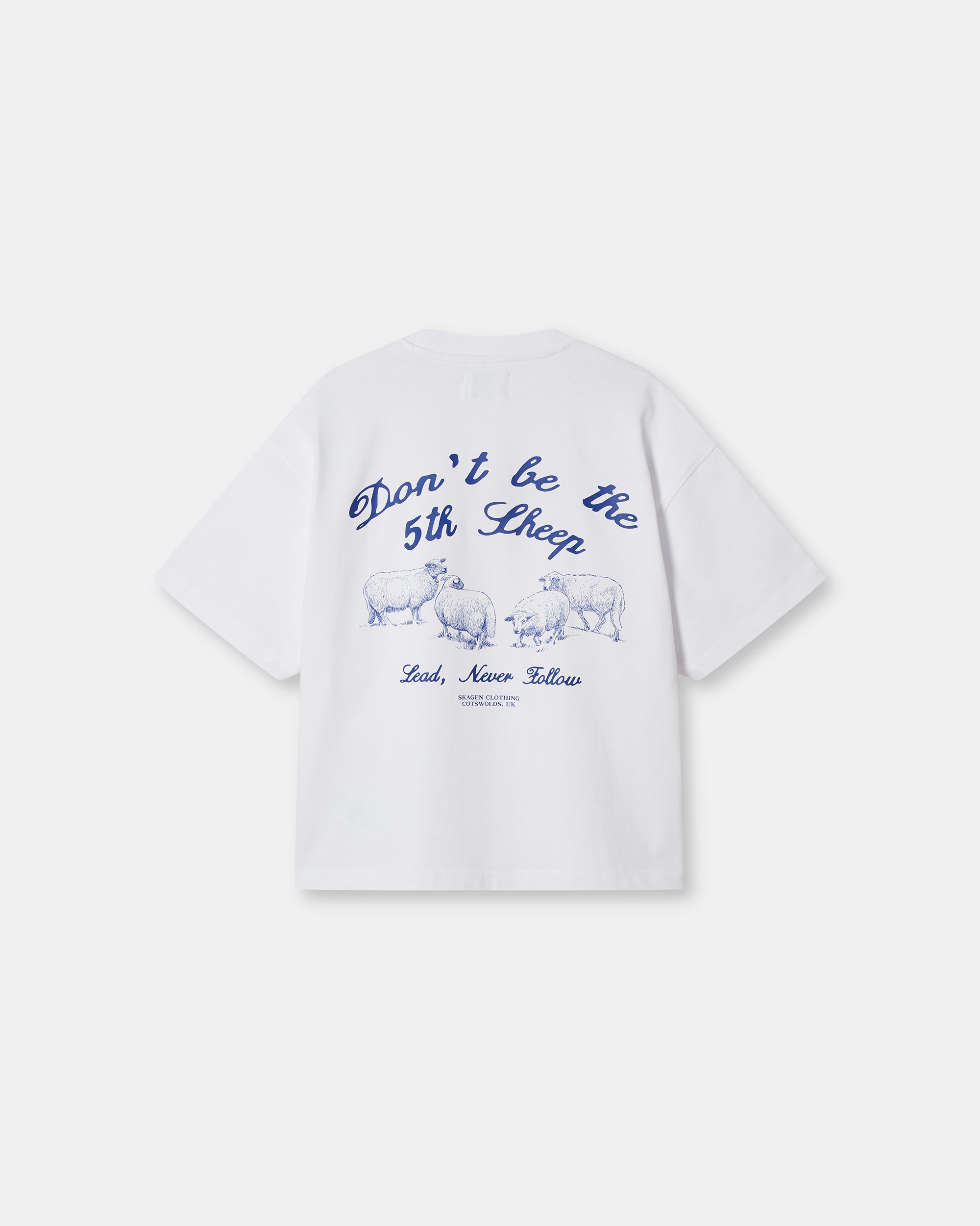 Graphic T-Shirt 'Lead, never follow' White