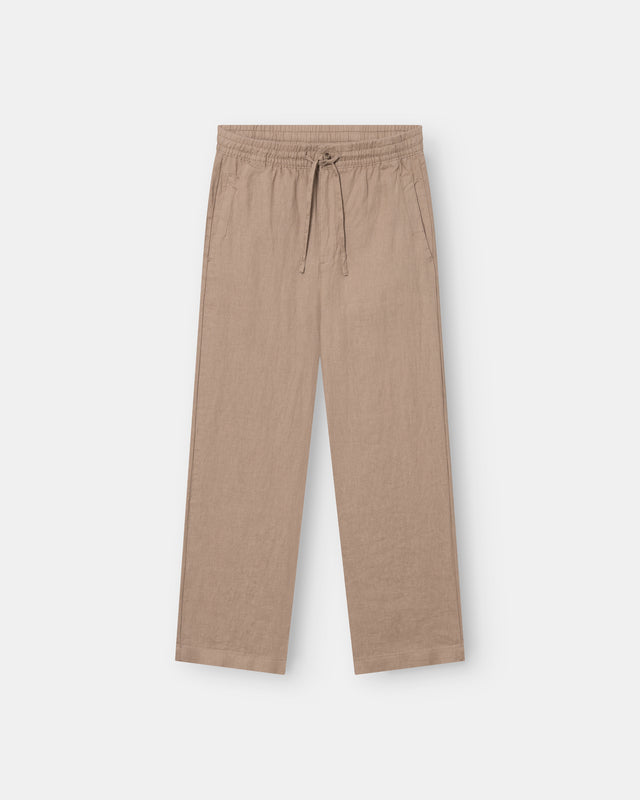 Baggy 100% Flachshosen Mokka