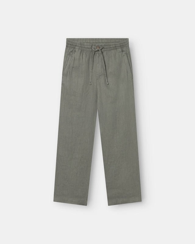 Baggy 100% Leinenhose Army