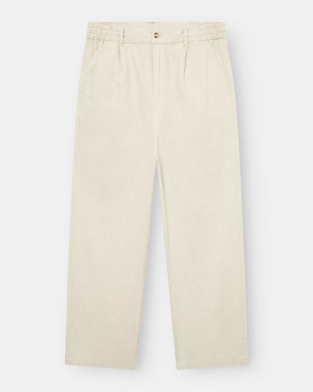 Baggy Leinenhose Beige