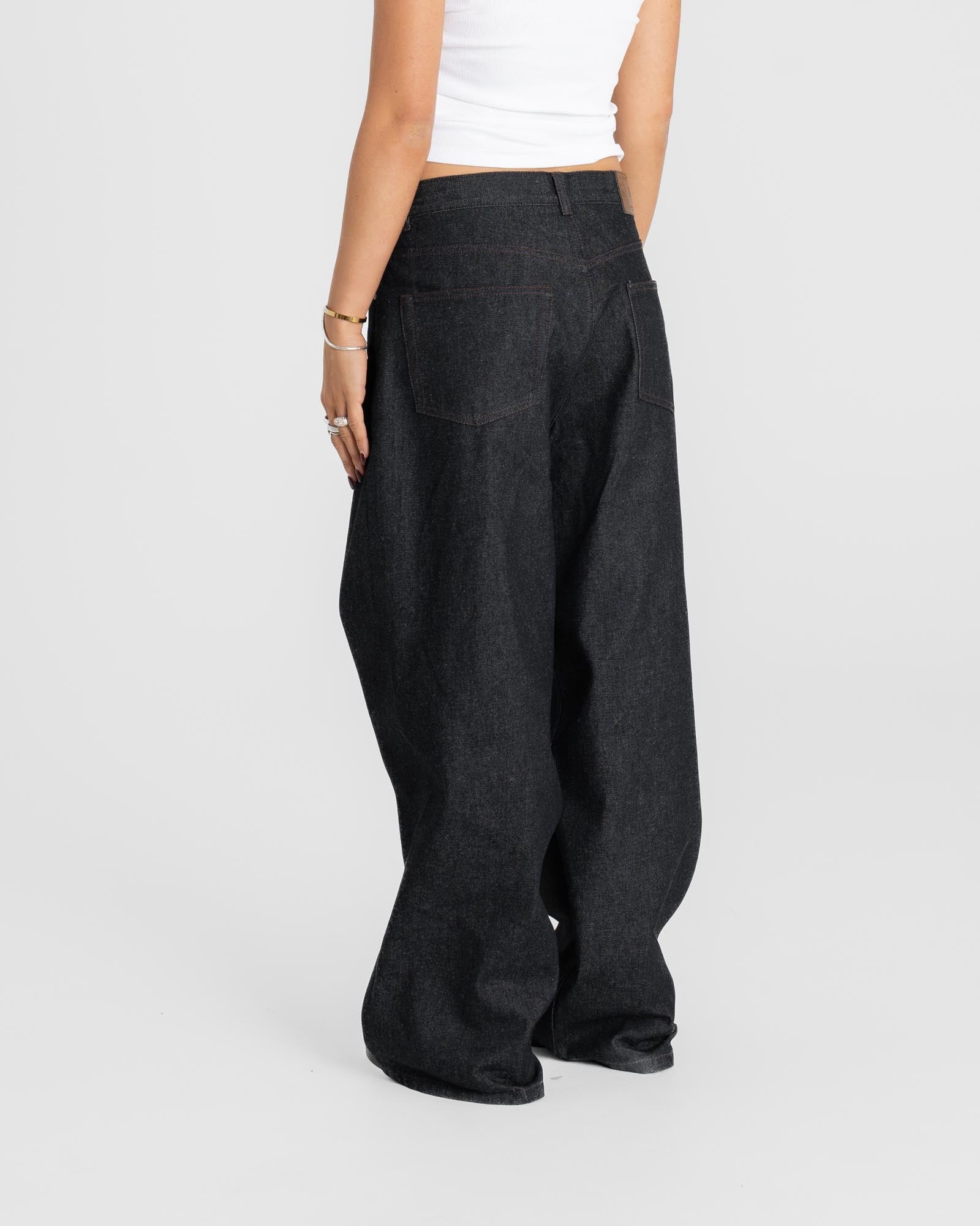 Extra Baggy Denim Jeans Selvedge Damen