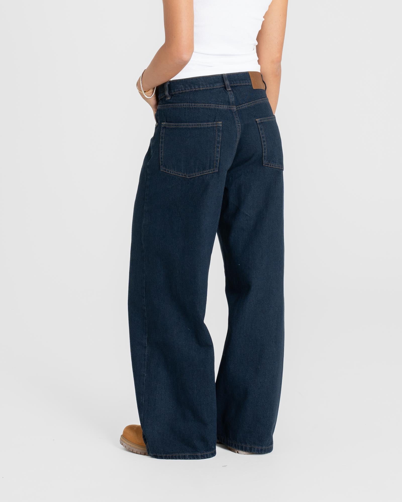 Extra Baggy Denim Jeans Indigo Damen