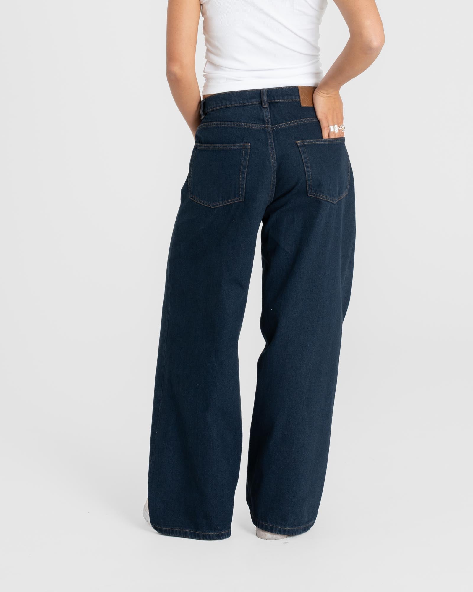 Extra Baggy Denim Jeans Indigo Damen