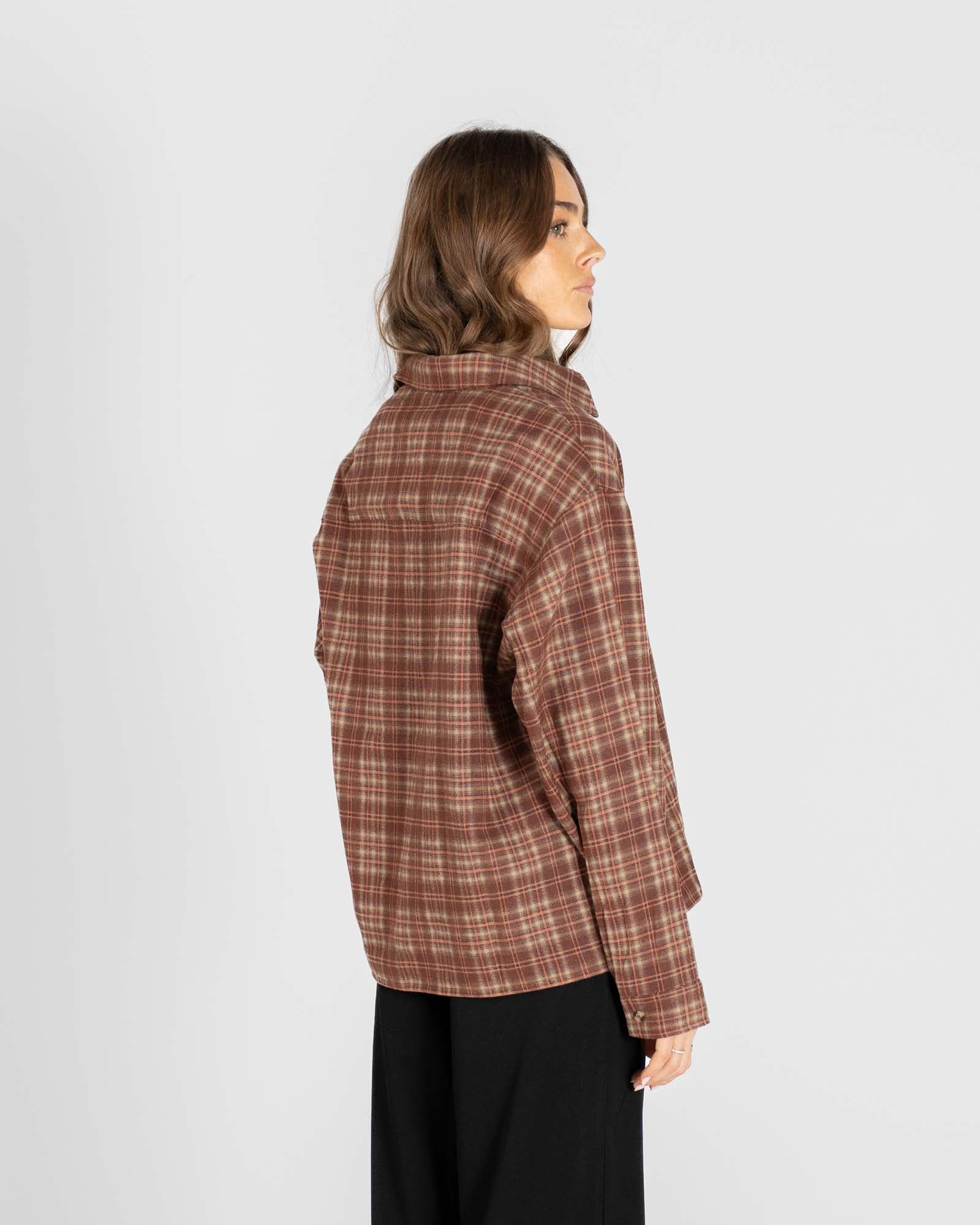 Ternet Flannel shirt bordeaux