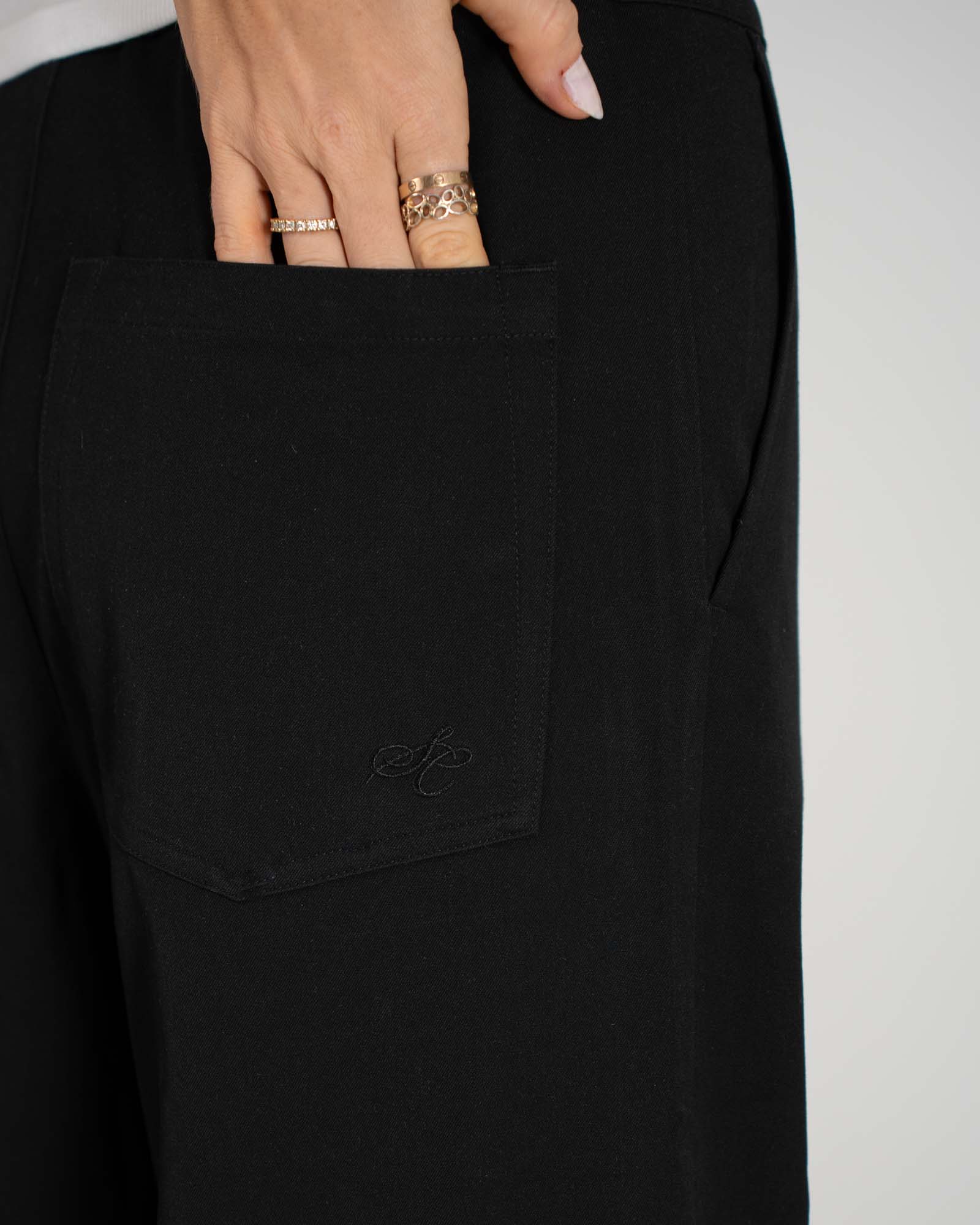 Baggy Suitpants Schwarze Damen