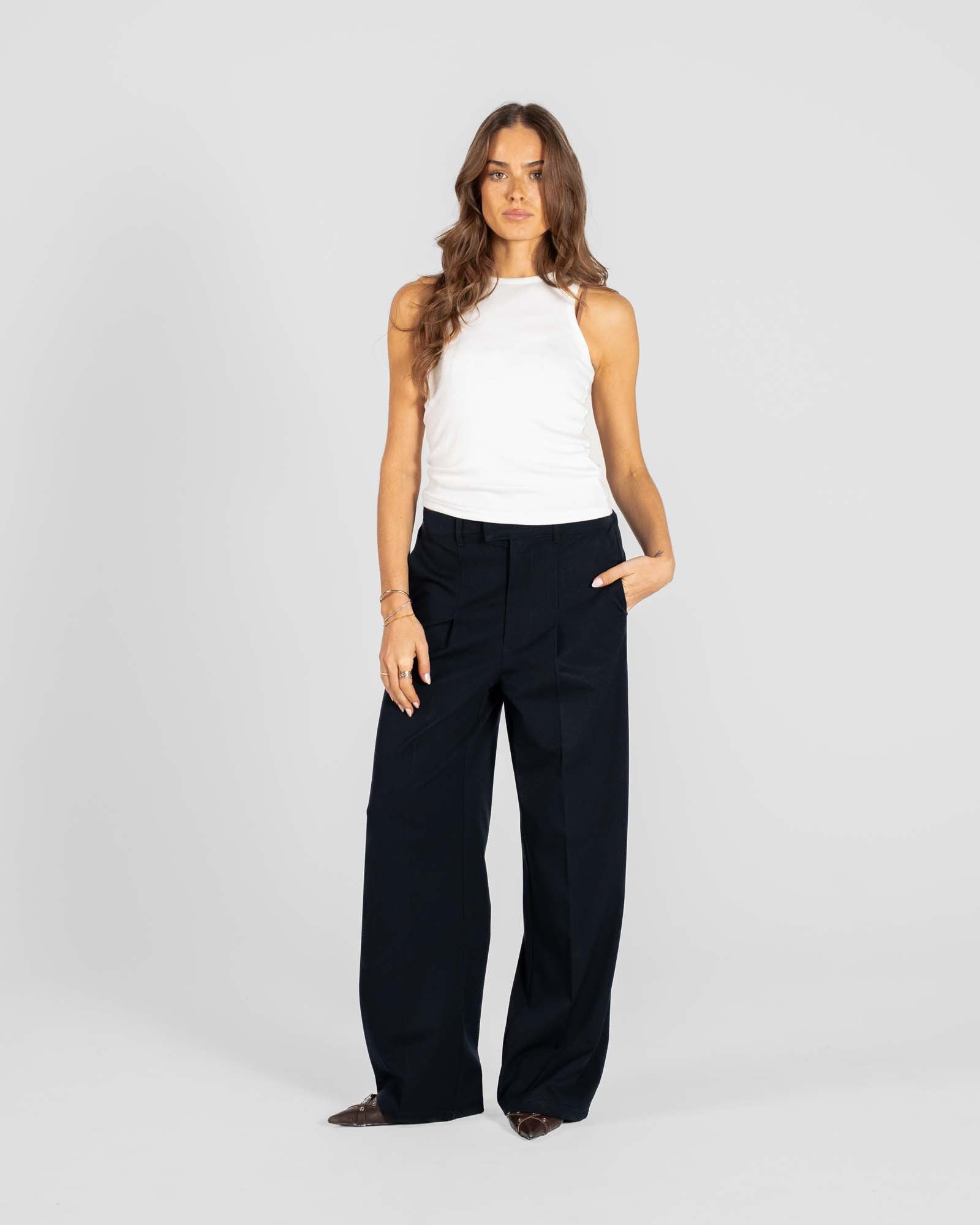 Baggy Suitpants Navy Damen