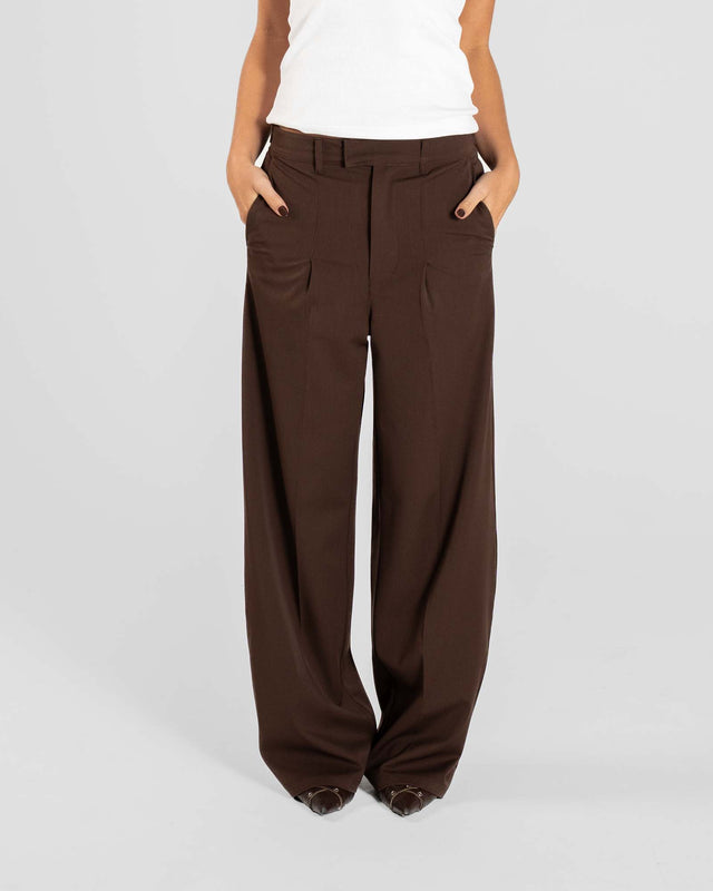 Baggy Suitpants Brown dame
