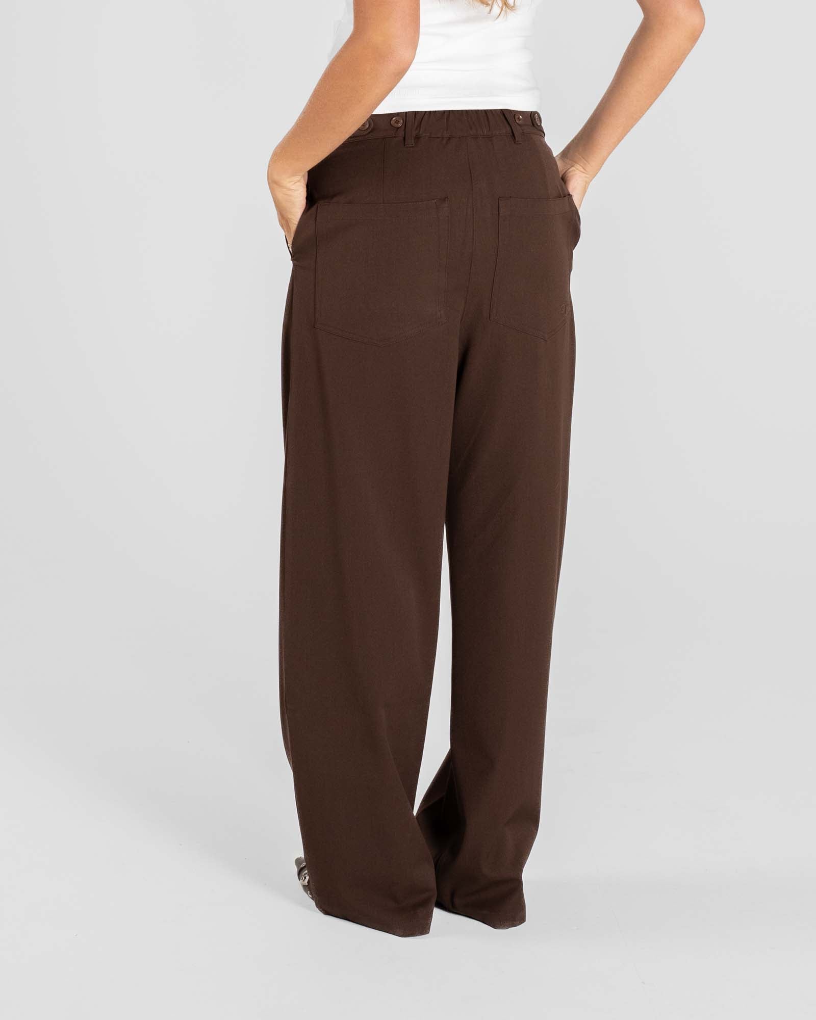 Baggy Suitpants Braune Damen