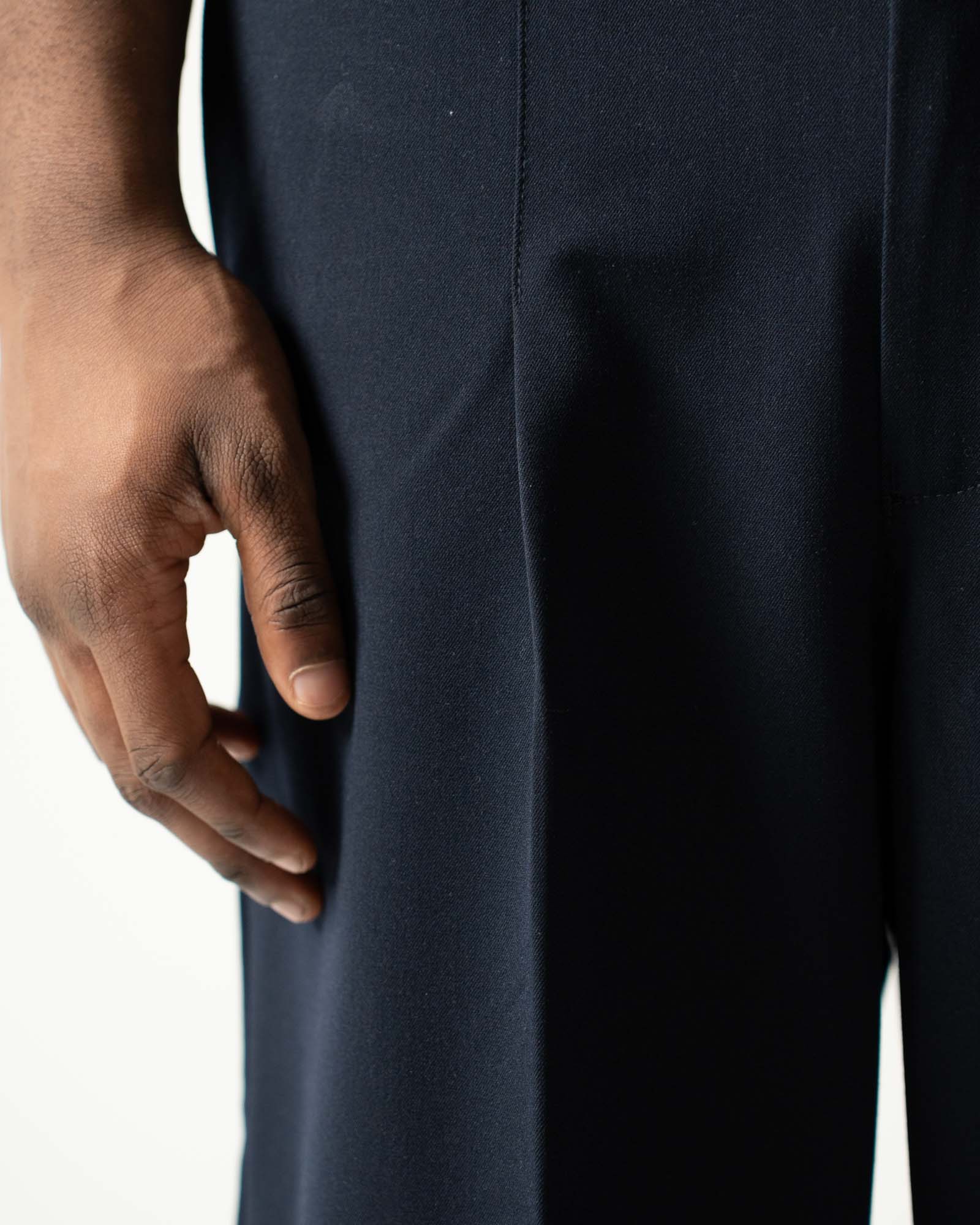 Baggy-Anzughose Marineblau