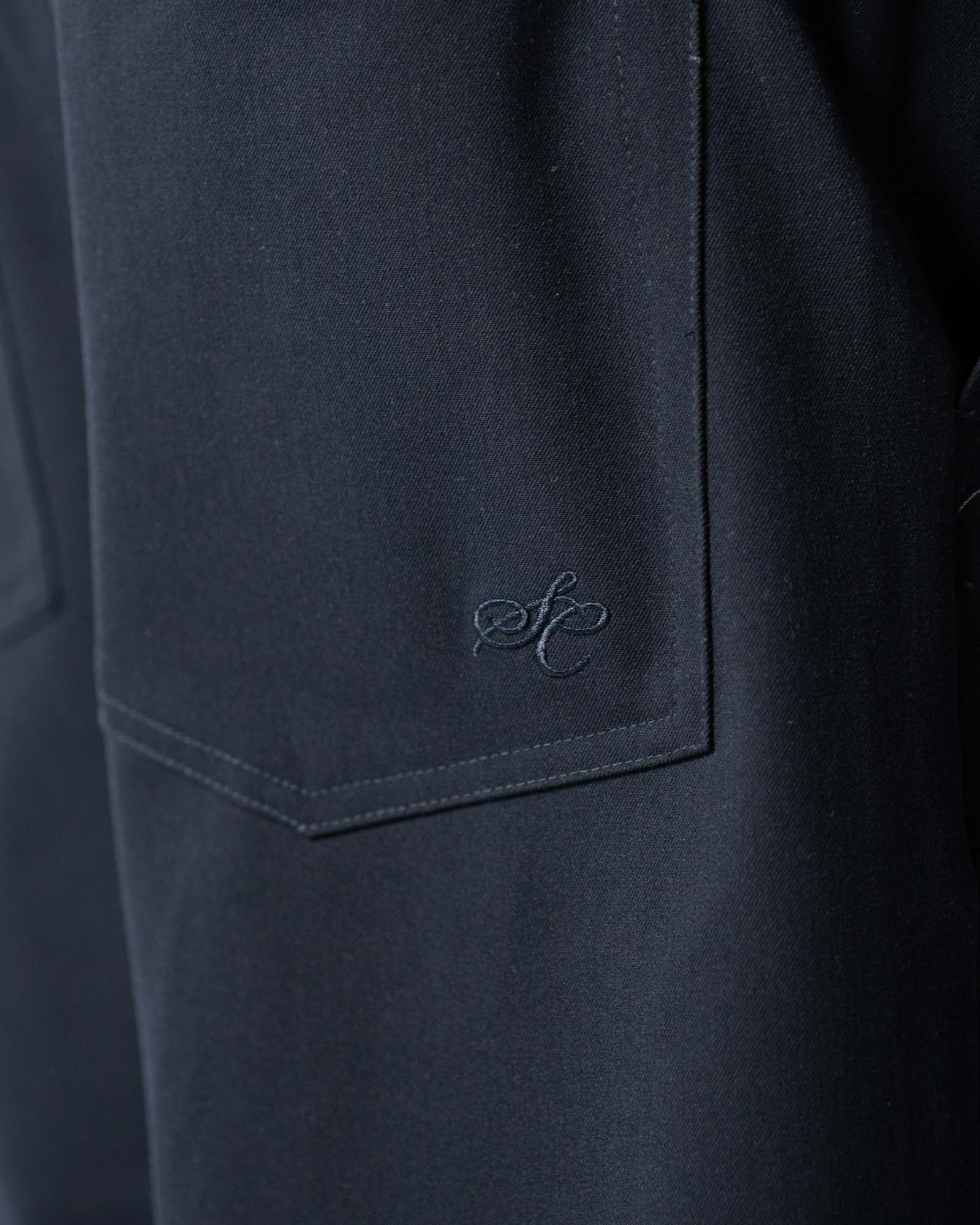 Baggy-Anzughose Marineblau