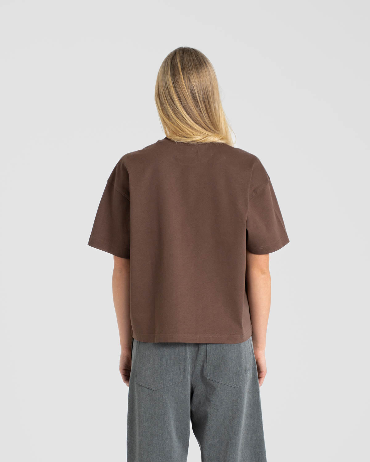 Leeres T-Shirt braun