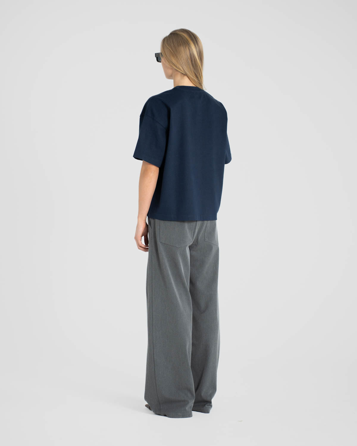 Blank T-shirt Navy dame