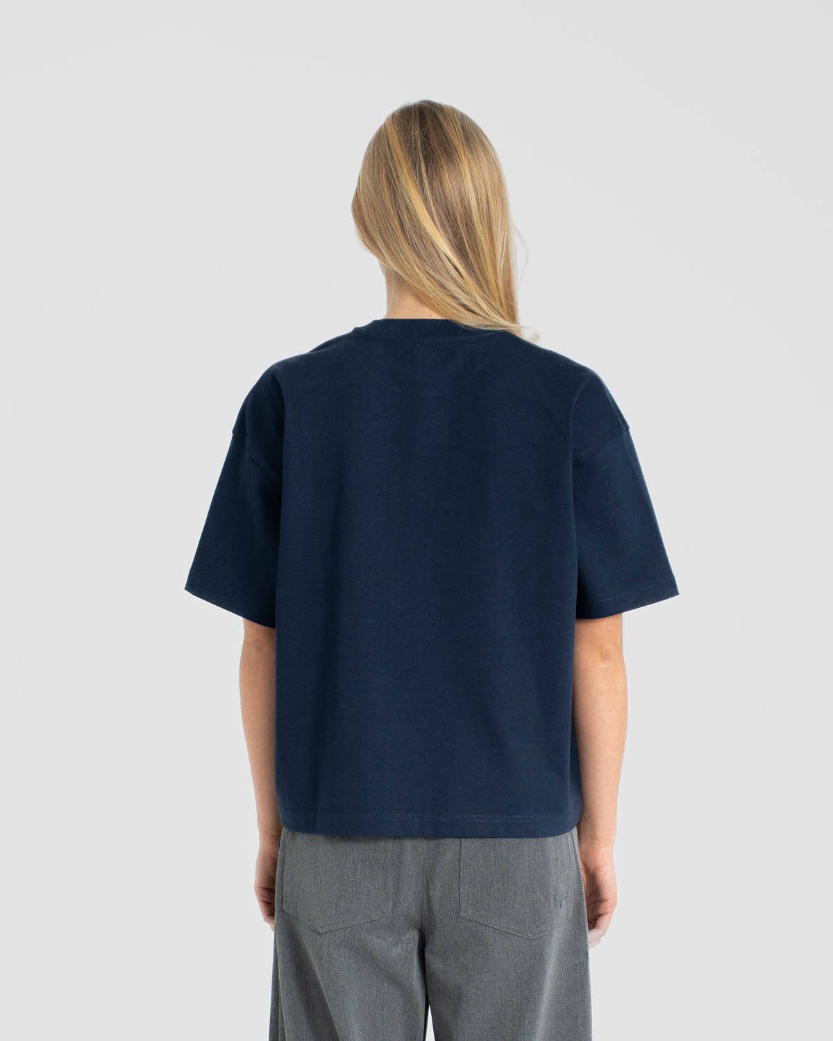Blank T-shirt Navy dame