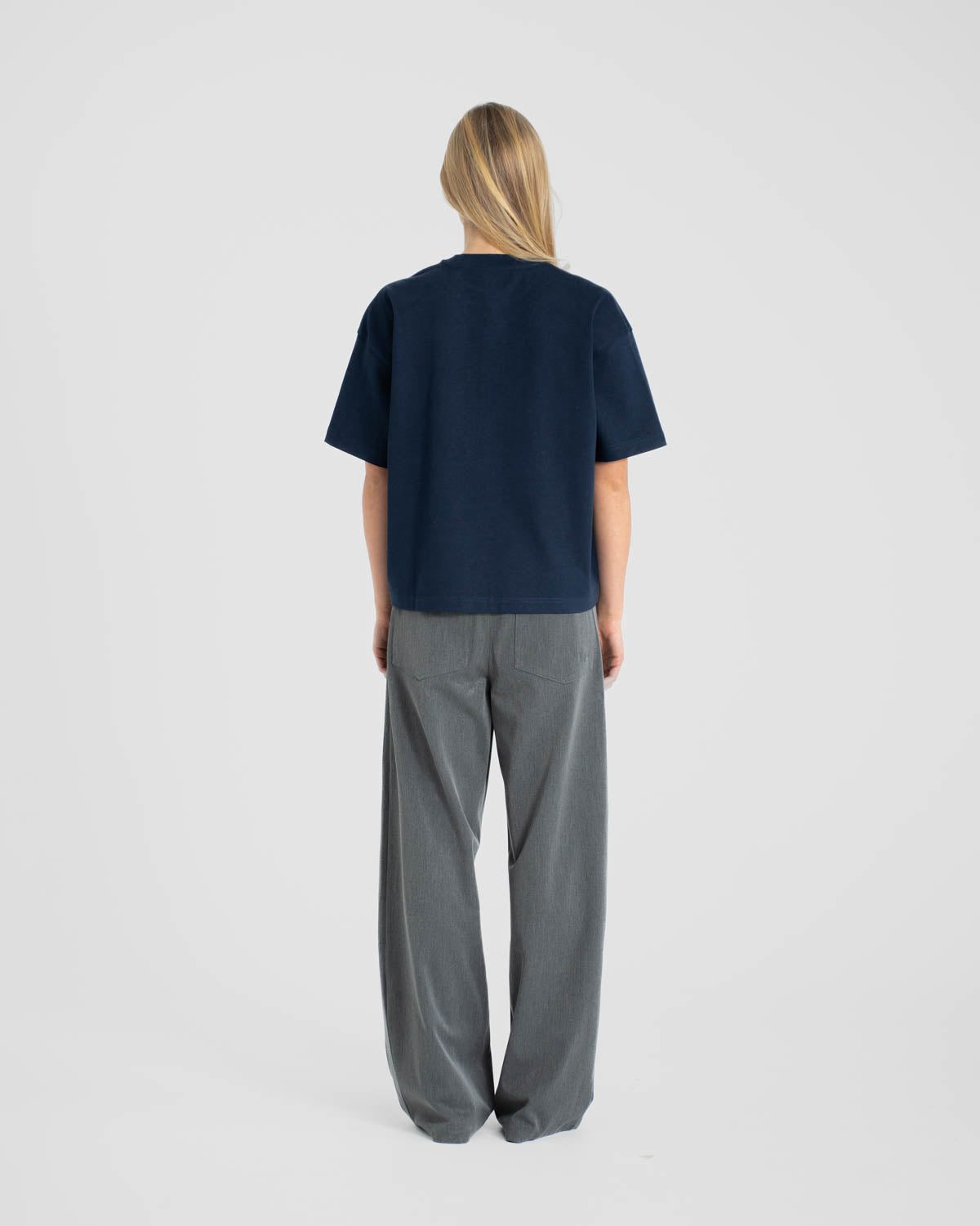 Blank T-shirt Navy dame