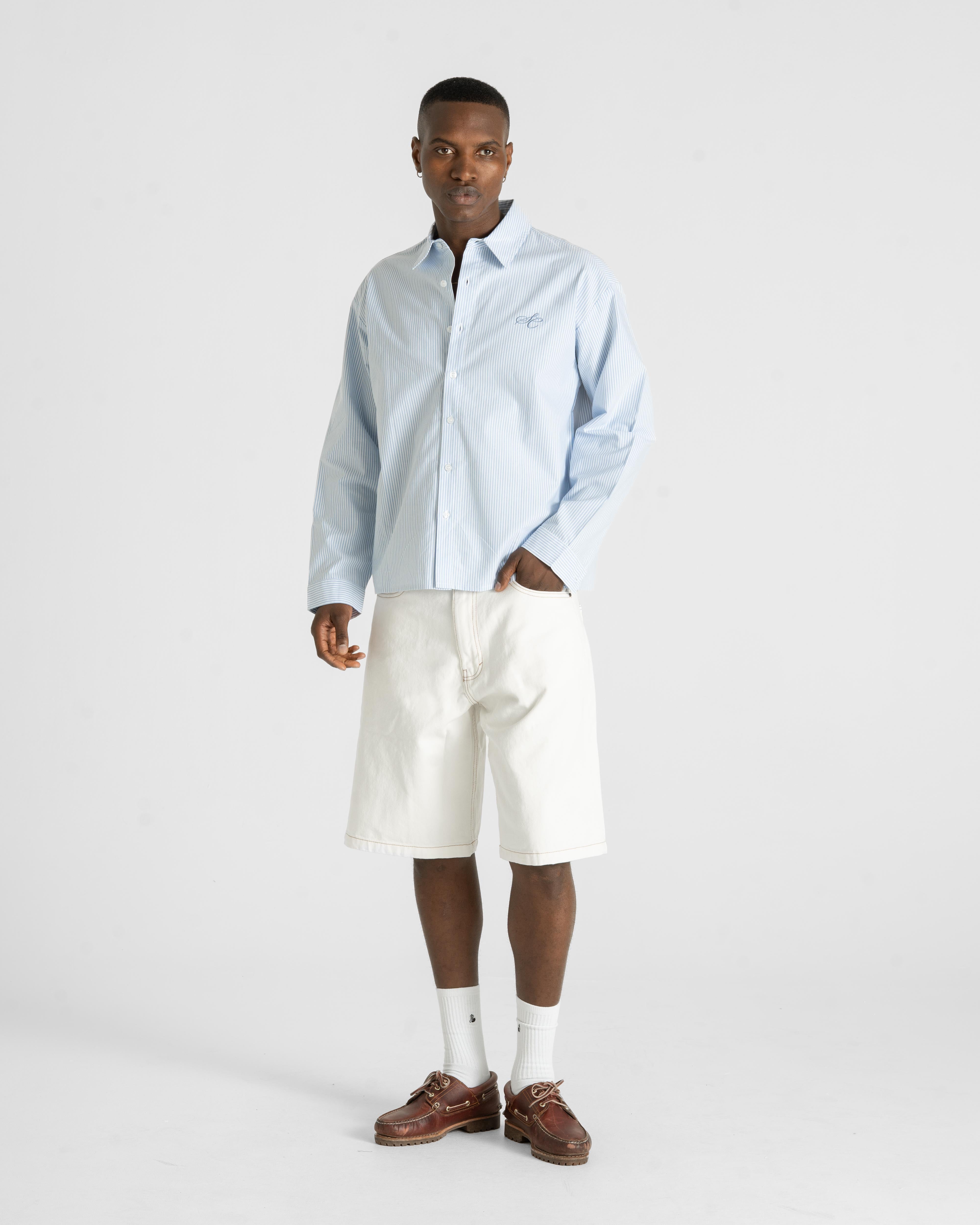 Oxford Longsleeve Shirt Blue Striped