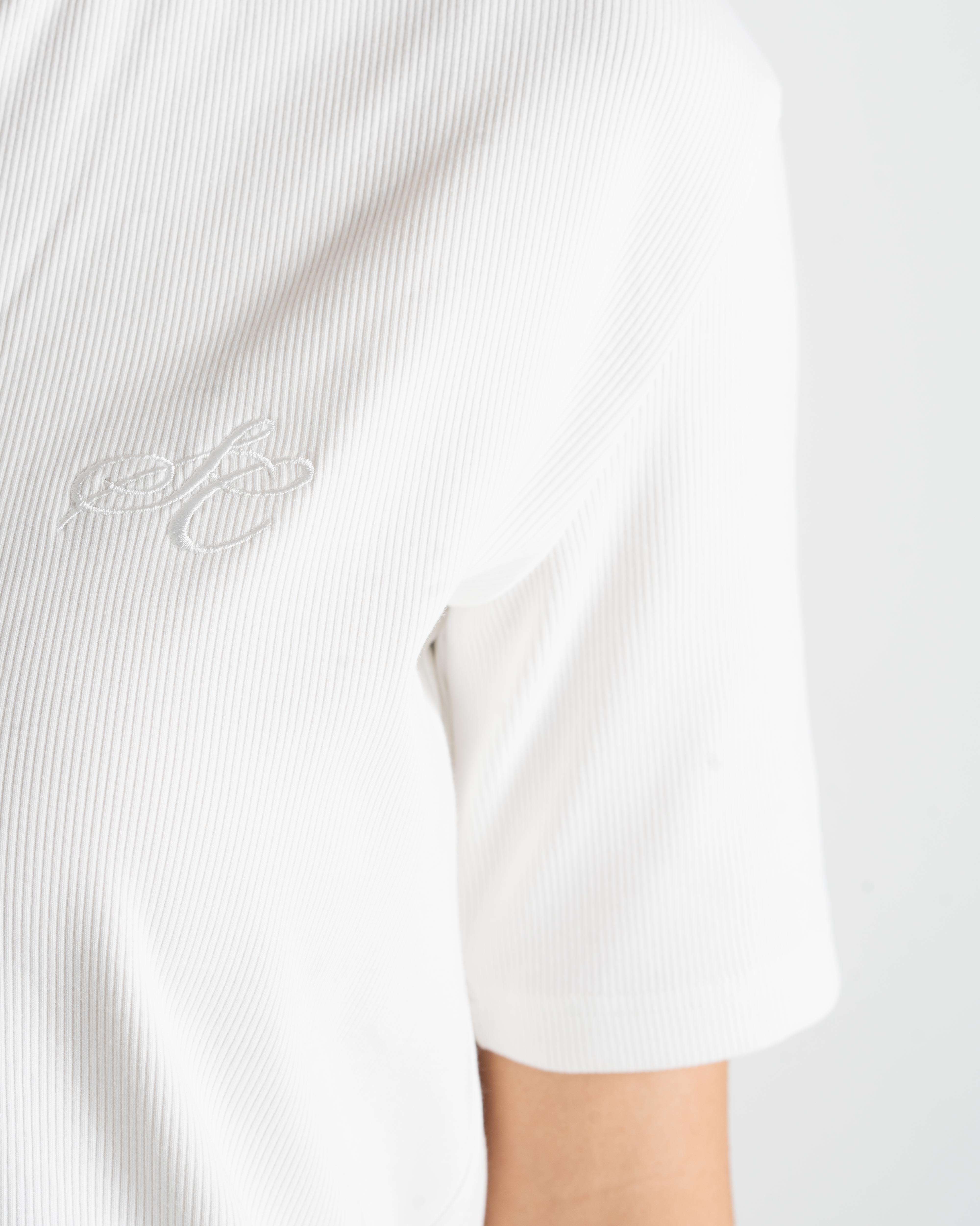 Henley Short Sleeve White dame