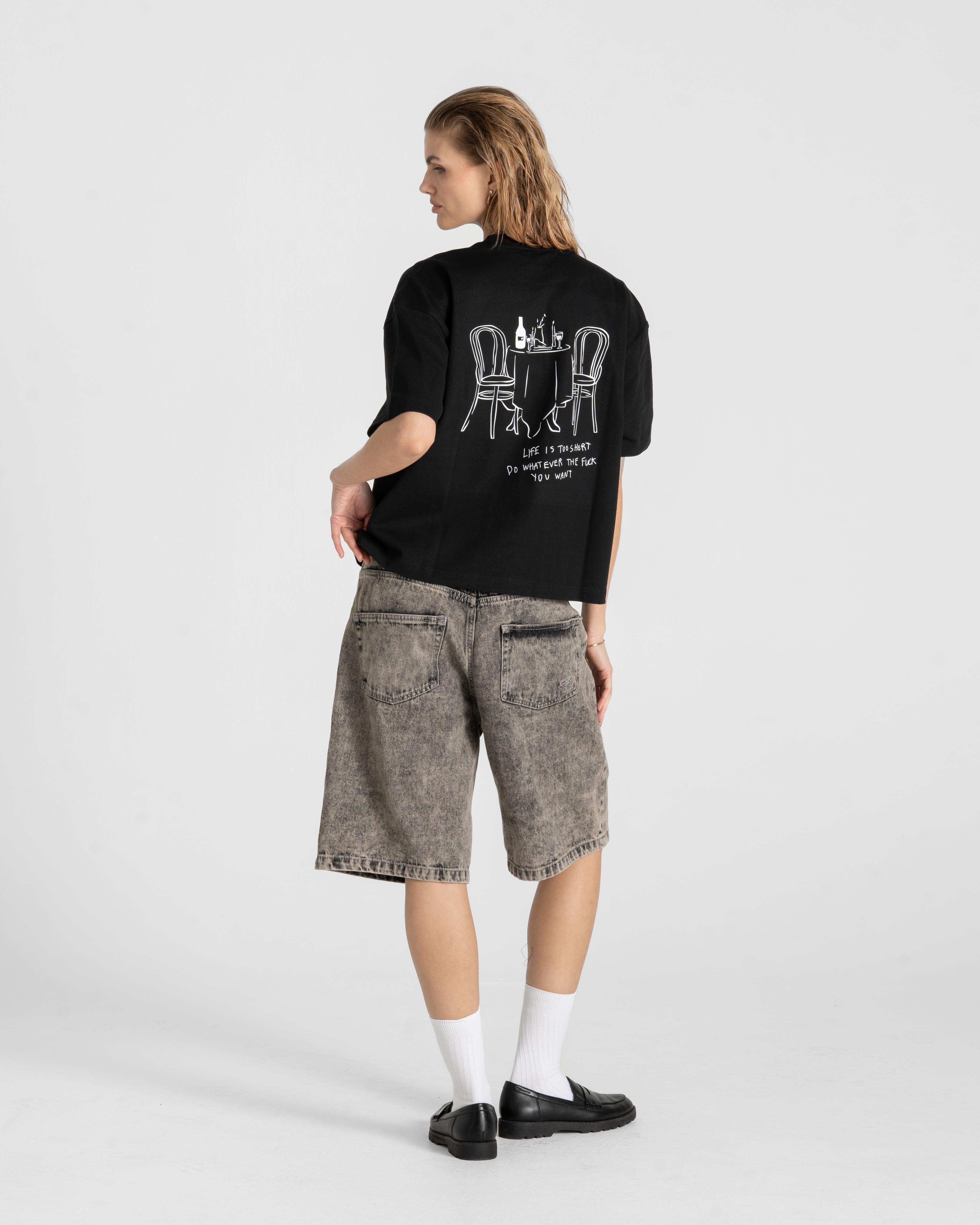 Jorts grau gewaschen