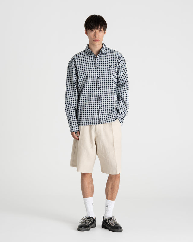 Checked Shirt Navy