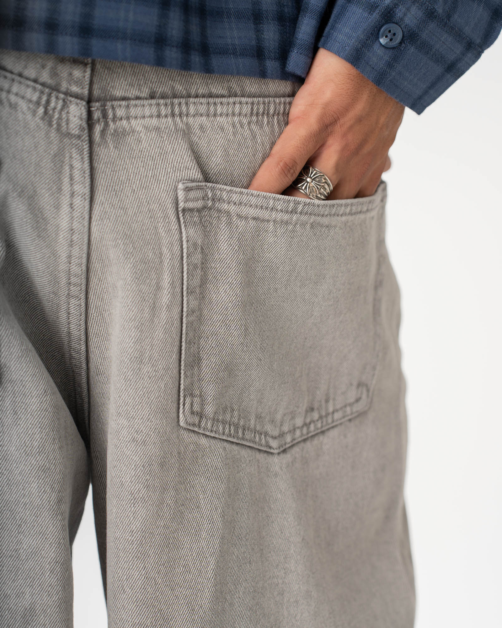Extra Baggy Denim Jeans Light Blue Vintage Wash